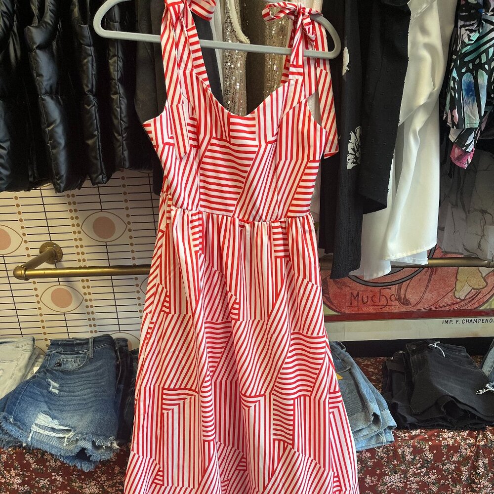 Red Stripe Dress